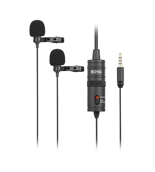 Boya BY-M1DM Dual Omni-Directional Lavalier Mic